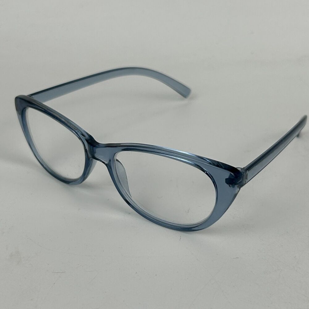 Jones‎ New York JNR110-JU Eyeglasses Women's Blue Frame Cat Eye 52-17-140 mm